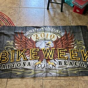 2010 Daytona Bike Week 69 Annual Eagle Flag Banner Motorcycle Rally Harley Decor
